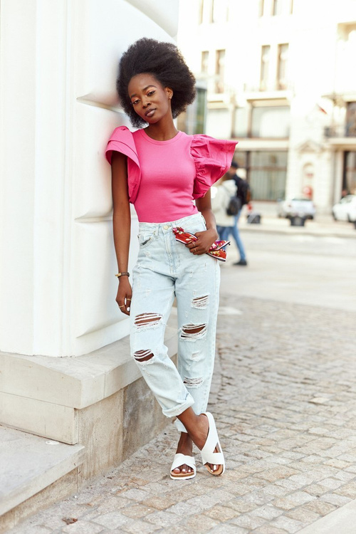 Kožené Profilované Nazouváky Big Star HH274647 Bílé