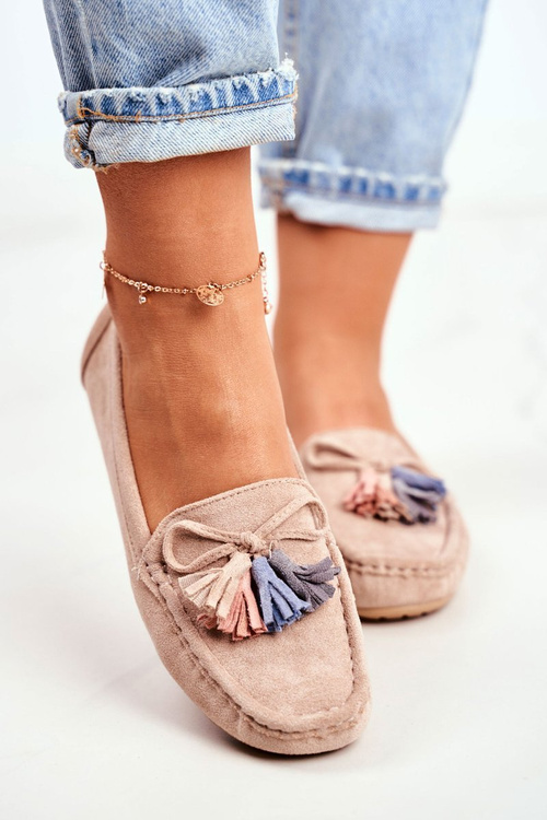 Ženské mokasíny semiš 20pb35-2003 béžová donna mia