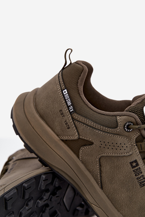 Pánske Trekingové Športové Topánky Big Star OO174367 HI-POLY SYSTEM Khaki