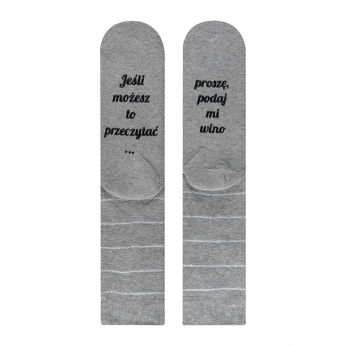 Dámské ponožky SOXO "Jeśli możesz to przeczytać proszę, podaj mi wino"