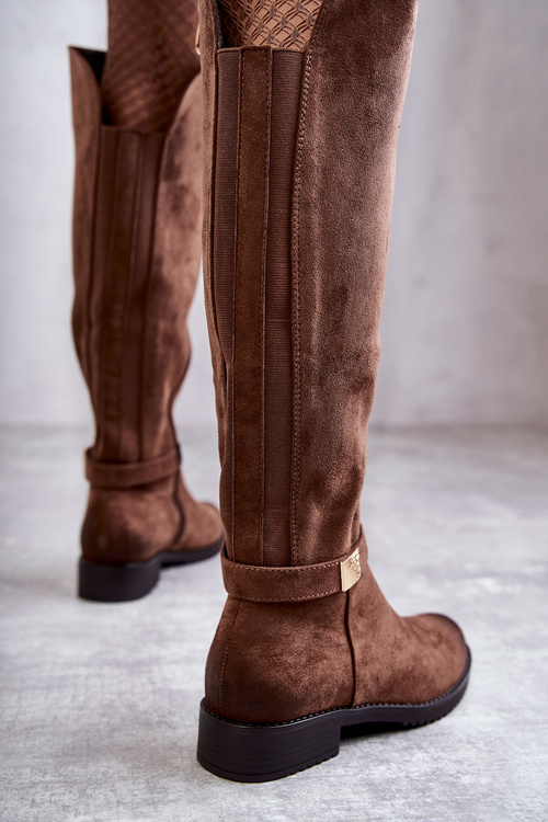 Dámske semišové ploché topánky hnedá Henrike