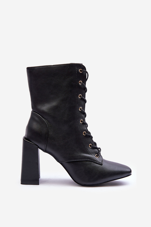 Black Divani Lace -up topánky na stĺpe