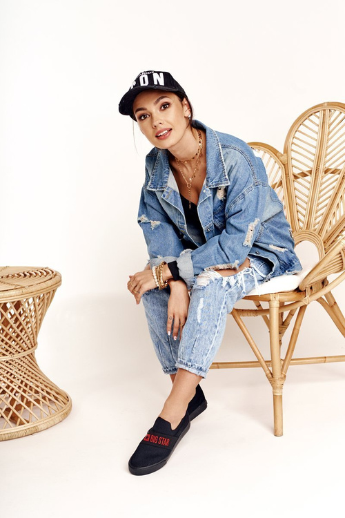 Dámské Tenisky Slip-on Big Star FF274221 Černé