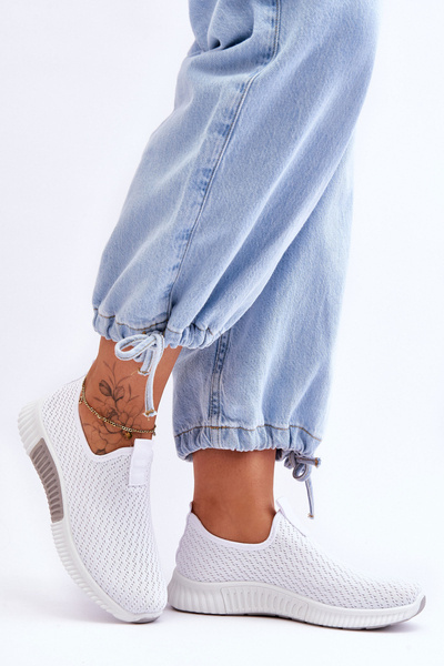 Klasické slip-on tenisky Bíle Frankie