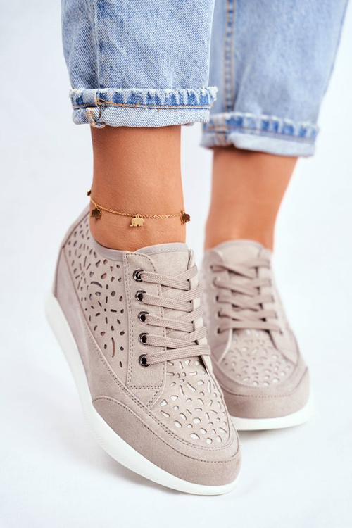 Dámske tenisky Sergio Leone Openwork Grey PB122