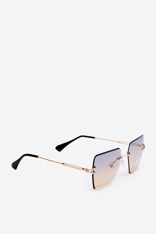 Dámské Sluneční Brýle S Tónovanými Skly UV400 Zlatě-Modré