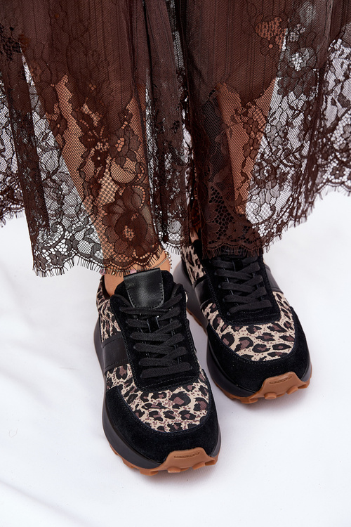 Zamatové Dámske Sneakers Na Platforme Panther Vinceza 66793 Béžové