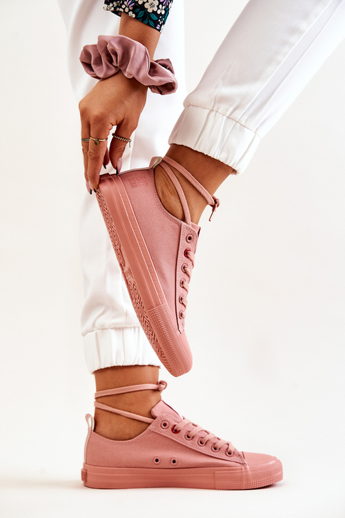 Veľká hviezda JJ274005 Nízke tenisky tmavo ružové