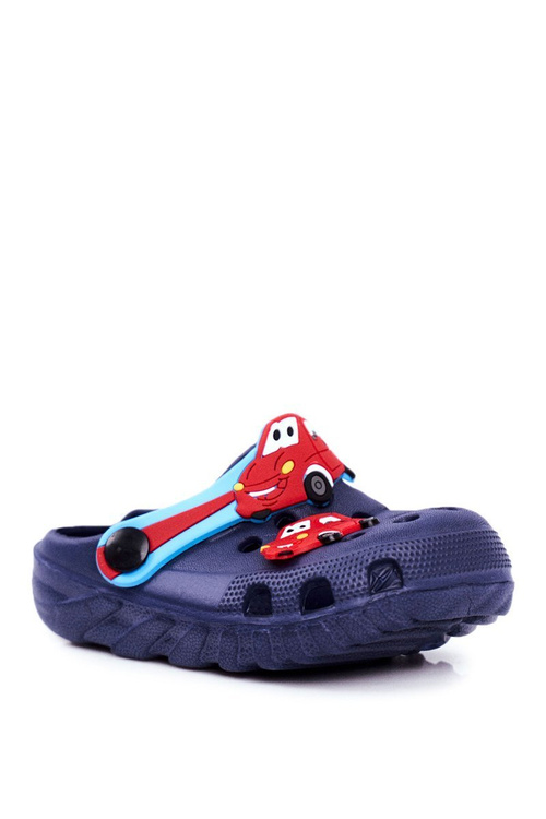 Dětské žabky Pěnové Kroks Námořnictvo Auto Bruno