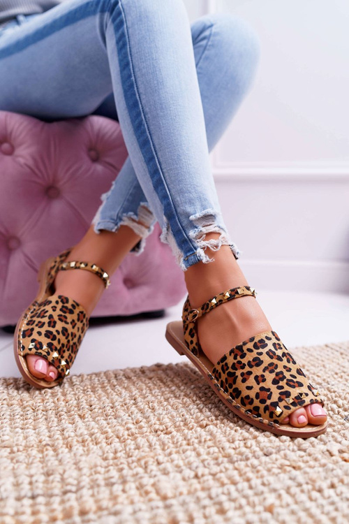 Dámske sandále Lu Boo Suede Leopard Silena