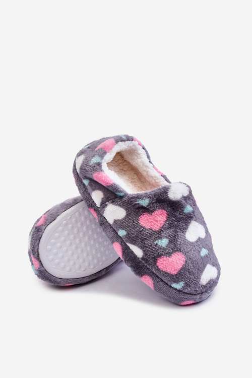 Dětské zateplené nazouváky V srdci Šedá Meyra