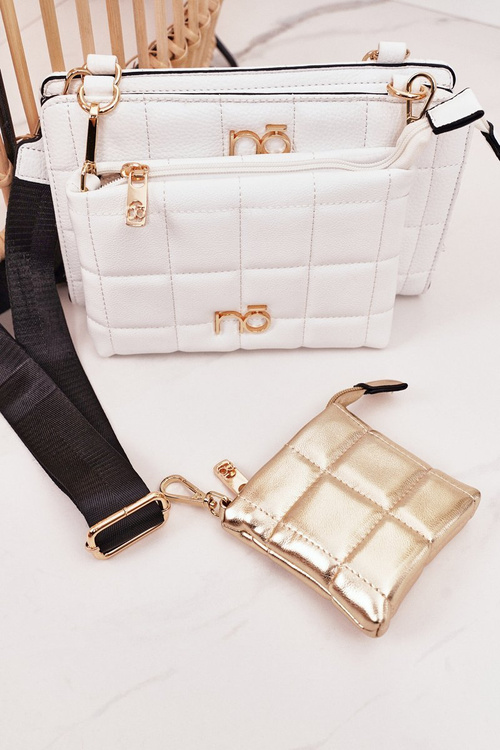 Multifunkční Prošívaná Kabelka NOBO NBAG-K1300 Bílá