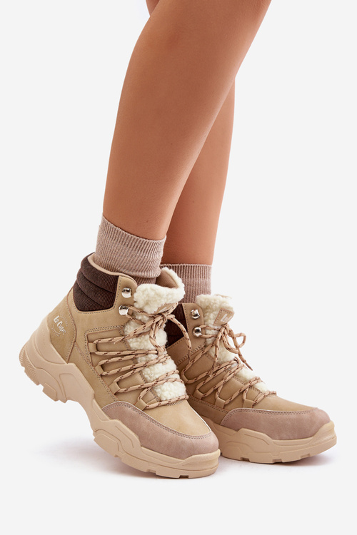 Zateplené dámské kotníkové boty Béžové Lee Cooper LCJ-24-03-3059L