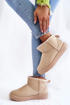 Ženské izolované snehové topánky Veľká hviezda KK274290 Beige