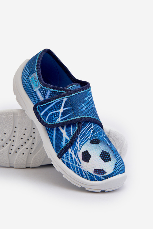 Detské papuče Na suchý zips Befado 974X312 Modré