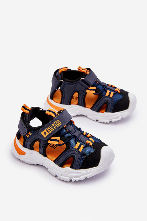 Detské ľahké sandále Veľká hviezda LL374212 NAVY BLUE