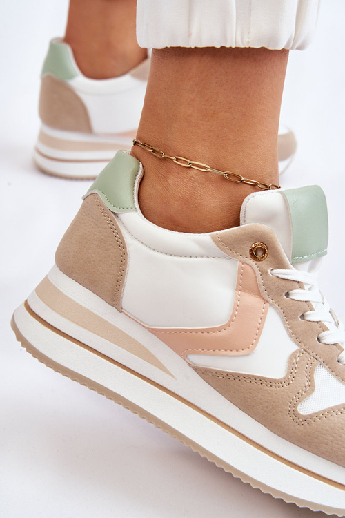 Dámske topánky Neva White and White Wedge topánky