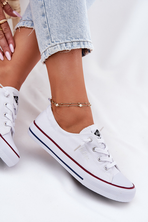 Dámske Textilné Tenisky Lee Cooper LCW-25-02-3296L Biele