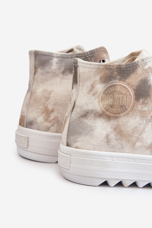 Dámské tenisky High Big Star LL274047 Bílá a zelená