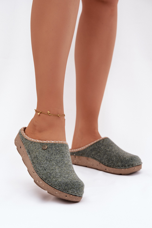 Domáce obutie Dámske papuče Inblu ED000031 Zelená