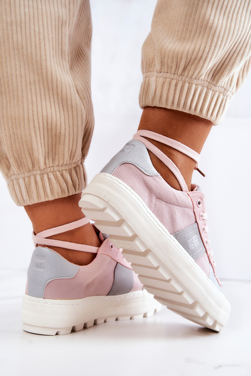 Dámska veľká hviezda JJ274481 Pink Sneakers