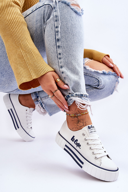 Dámské tenisky na platformě Lee Cooper LCW-23-31-1802L bílé