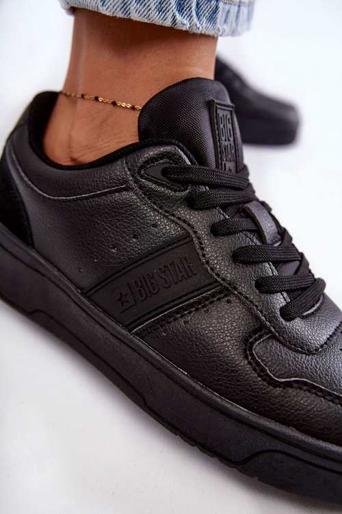 Nízko športové topánky pamäťový penový systém Big Star KK274258 Čierna