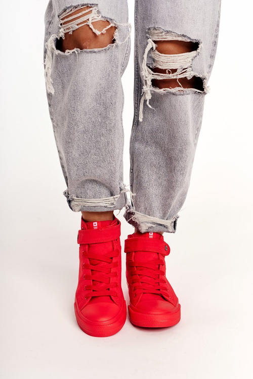 Dámské Vysoké Tenisky Big Star FF274580 červené