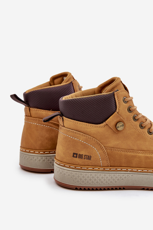 Pánske Šnurovacie Boty Big Star OO174561 Hi-Poly System Camel