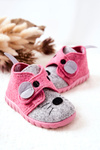 Papci topánky Befado Mouse 526p104 Pink-Gray