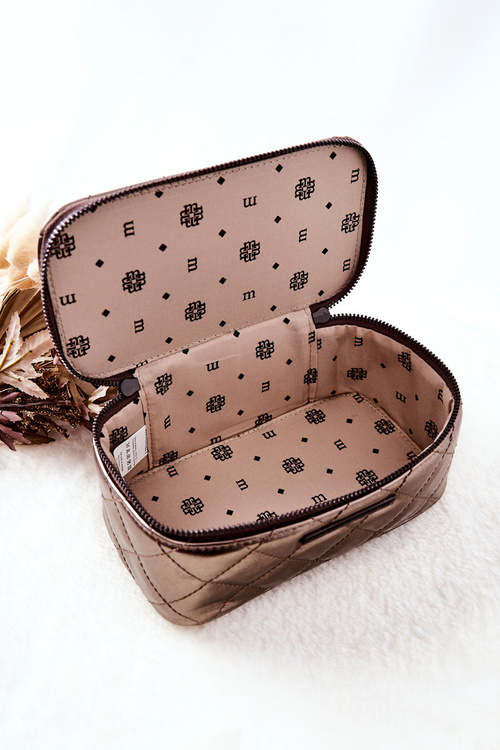 Prošívaná kosmetická taška Monnari CSM0030-M19 Hnědá