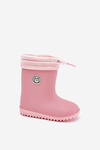 Dětské gumové boty s podšívkou růžové Odirisse