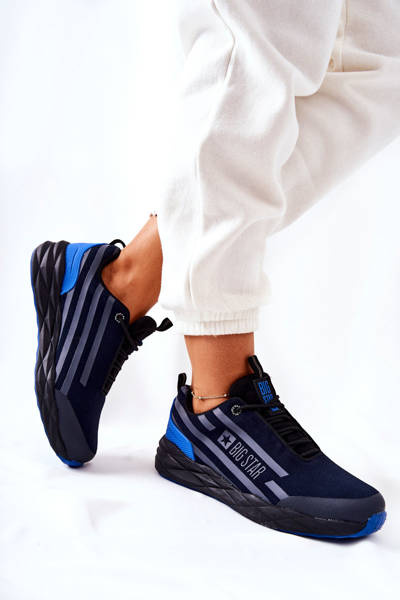 Veľká hviezda II274459 Navy Blue Leather Sports Shoe Shoe