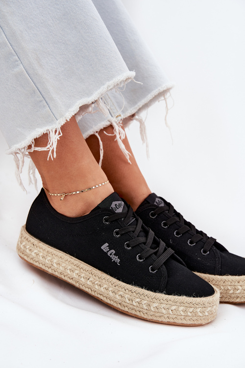 Dámske Tenisky S Pletením Lee Cooper LCW-25-44-3216 Čierne