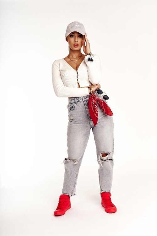 Dámske vysoké tenisky Veľká hviezda FF274580 Červená