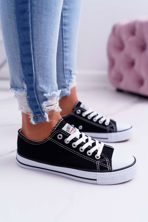 Nízké Dámské Tenisky Smith's Černá bílé