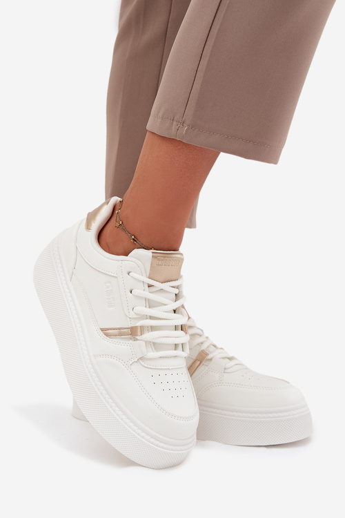 Dámske Sneakers Na Platforme Big Star SS274359 Biele