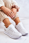 Dámské klasické sportovní boty na klínku bílé Advanced