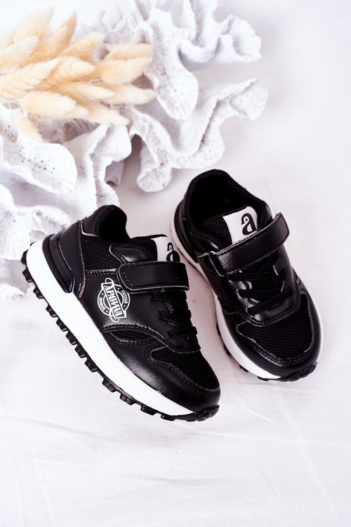 Detské športové topánky Čierny skatepark