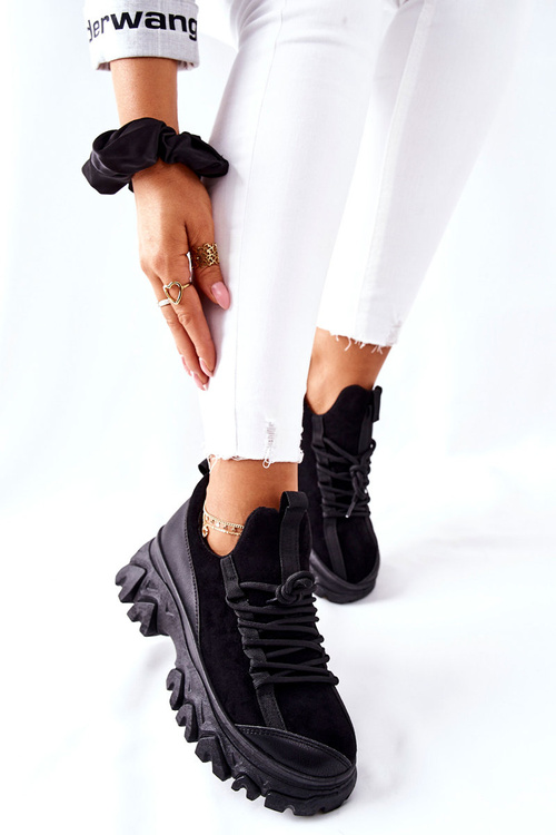 Dámske športové topánky tenisky čierne míle