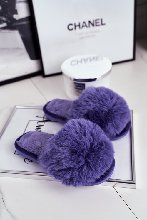 Dětské Pantofle s kožešinově fialové Snow Ball