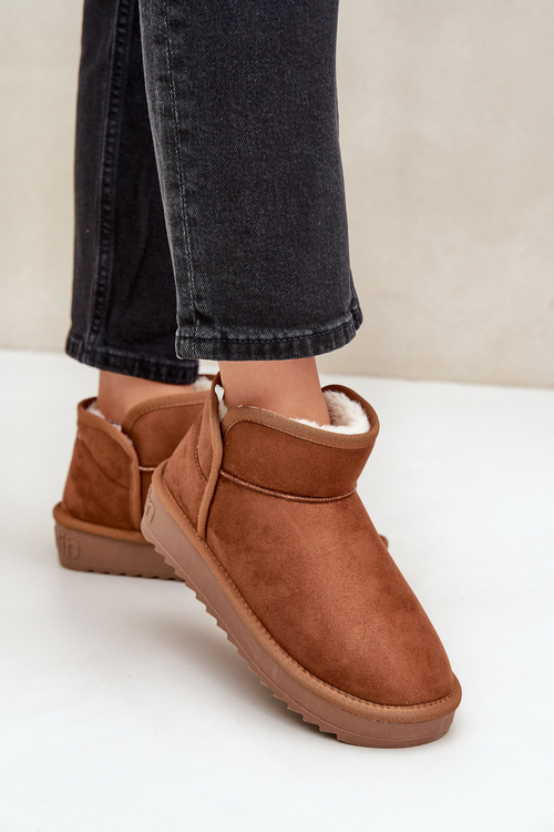 Dámske Snehové Topánky Na Platforme D.Franklin DFSH370010 Hnedé