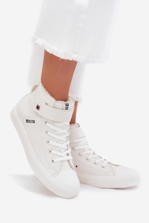 Zateplené Kožené Tenisky BIG STAR V274541FW Bílé