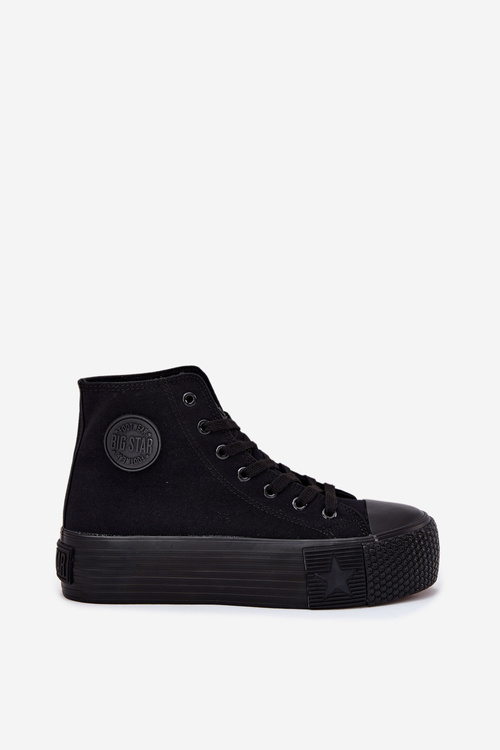 Dámské Tenisky Na Platformě Big Star RR274742 Černé