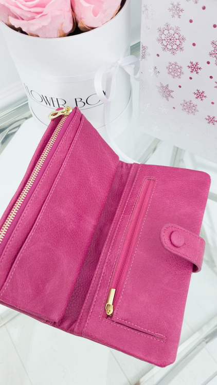 Veľká dámska peňaženka fuchsia