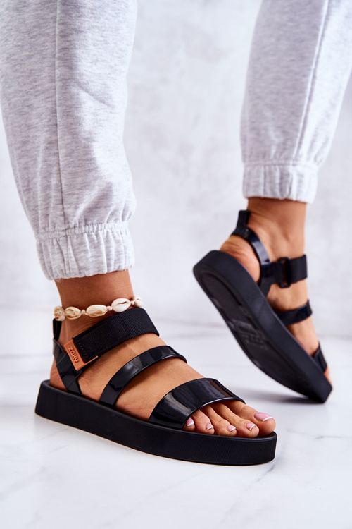 Voňavý suchý suchý suchý sandál Zaxy HH285285 čierny