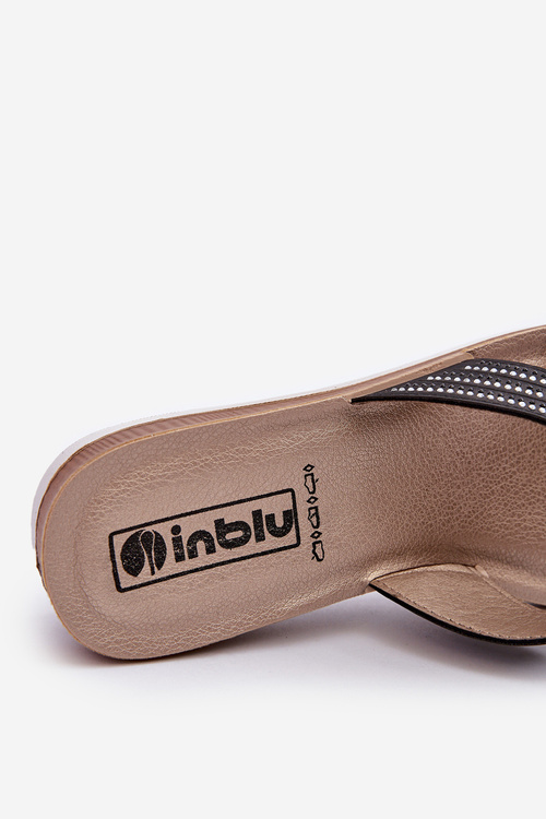 Pohodlné Dámské Žabky S Cyrkoniemi Inblu BV000037 Černé