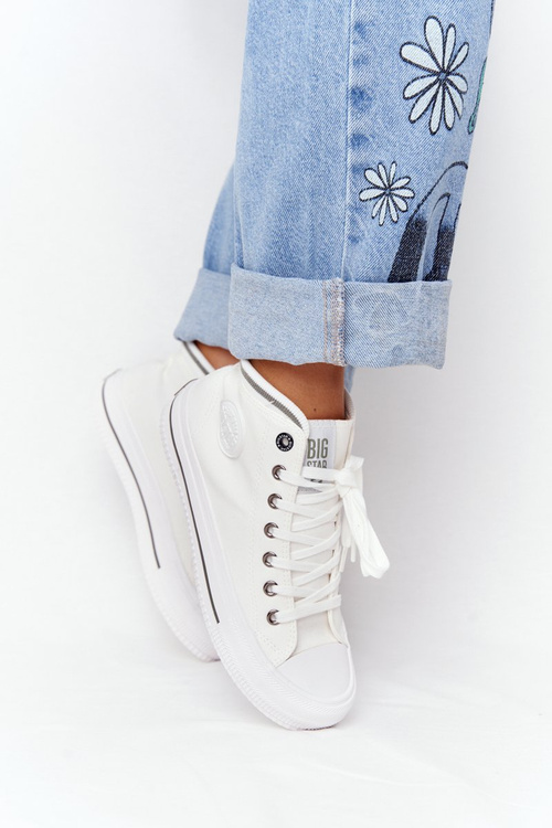 Dámske vysoké tenisky Veľká hviezda HH274149 biela