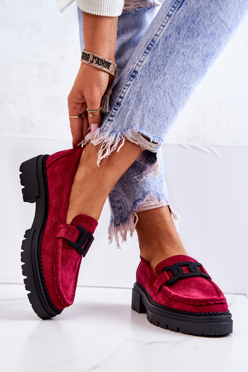 Semišove mokasíny S Dekorací La.Fi 210031FU-SU Fuchsie