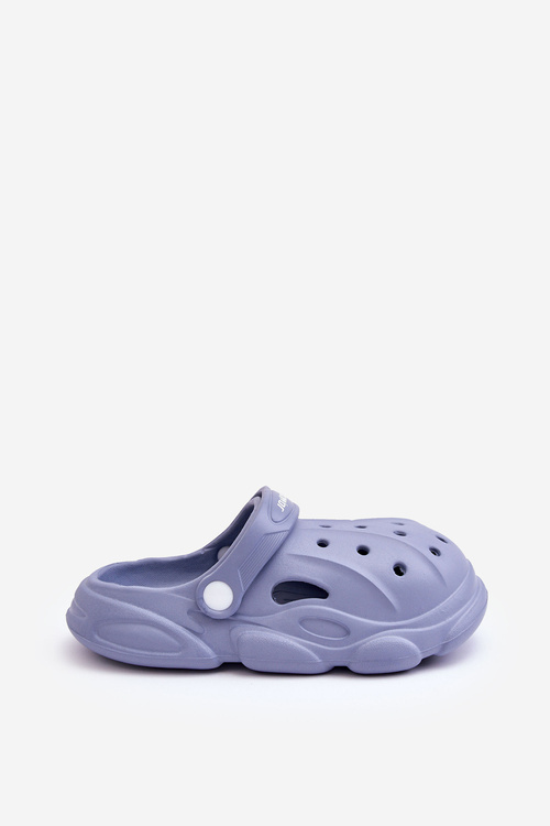 Dětské pěnové pantofle Crocs Modre Cloudy